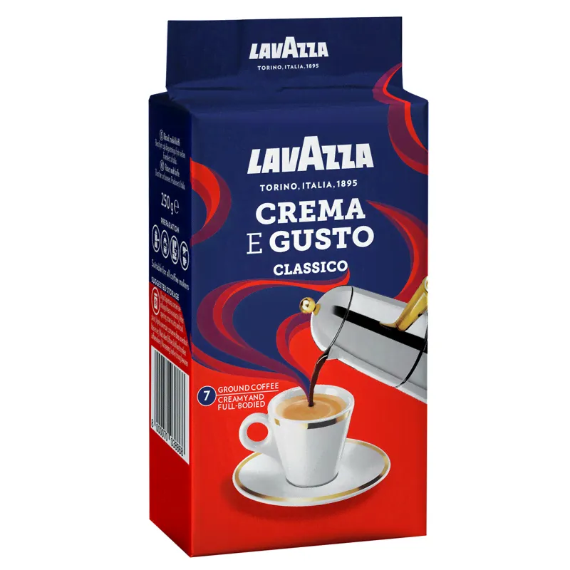 Кофе молотый Lavazza "Crema e Gusto", вакуумный пакет, 250г, 235848