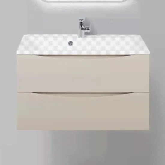 Тумба с раковиной BelBagno Marino 800-2C-SO-CO-P Crema Opaco-3