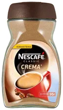 Кофе растворимый Nescafe Classic Crema с пенкой, стеклянная банка, 95 г