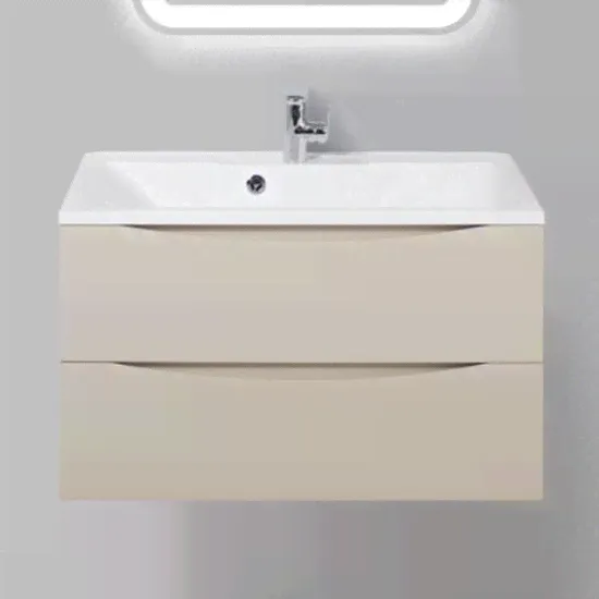 Тумба с раковиной BelBagno Marino 800-2C-SO-CO-P Crema Opaco-4