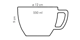 Действительно большая кружка CREMA TONE, 550 мл., арт. 387148-2
