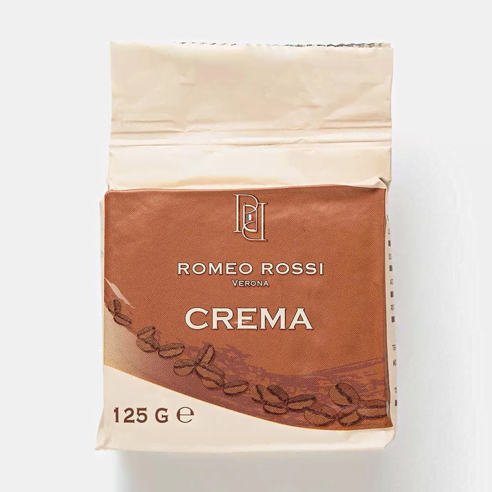 Из Италии: Кофе натуральный Romeo Rossi Crema молотый, жареный, 125 г