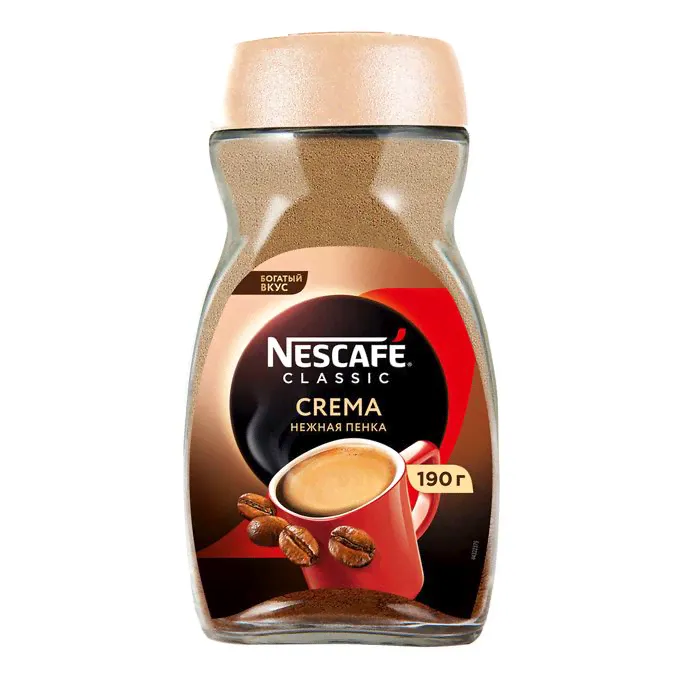 Кофе Nescafe Classic Crema растворимый 190 г