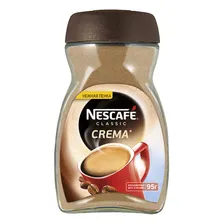 Кофе растворимый NESCAFE (Нескафе) "Classic Crema", с нежной пенкой, 95 г, стеклянная банка, 12315905