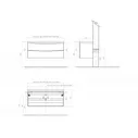 Тумба с раковиной BelBagno Marino 800-2C-SO-CO-P Crema Opaco