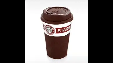 Стакан керамическый с крышкой Starbucks 300 мл